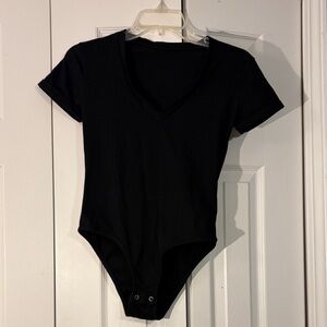 Black Bodysuit XS short sleeve